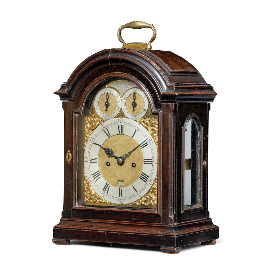 A good third quarter of the 18th century striking two pad table clock Thomas Hill, Fleet Street... - 6