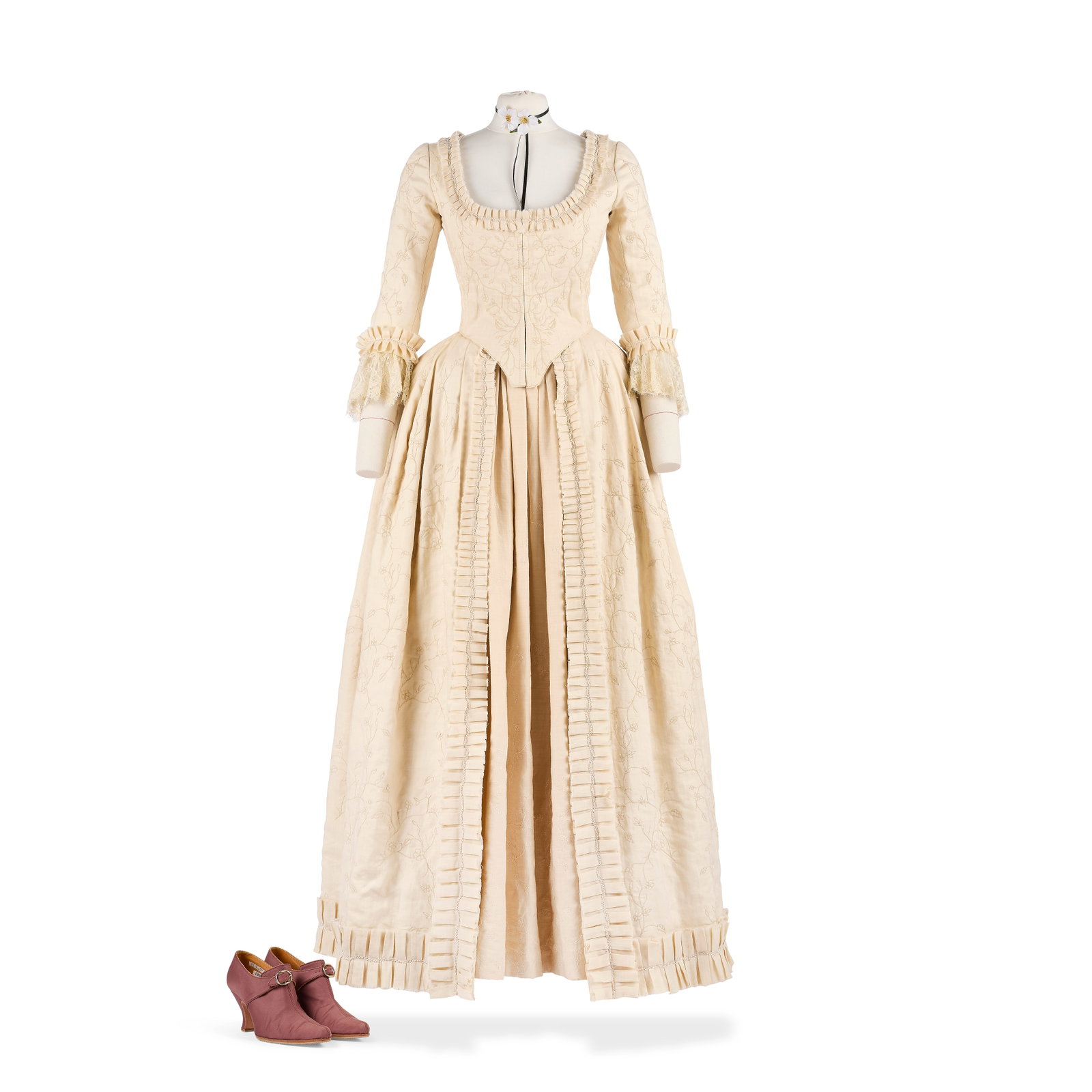 Claire's ivory coloured dress, worn while performing surgery at the theatre Season 4, Episode 8,... (1 of 1)