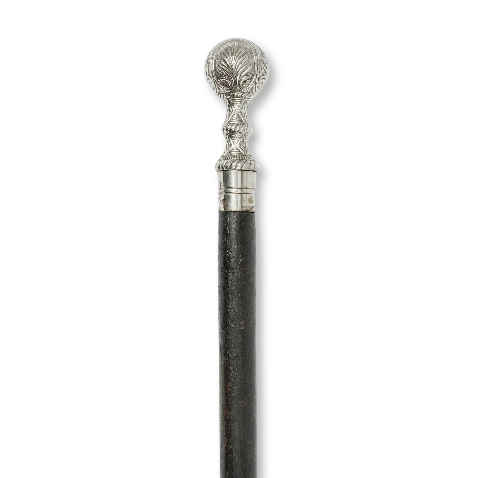 Stephen Bonnet's ebonised and white metal mounted walking cane Season 5, Episode 2, 'Between Two... (1 of 1)