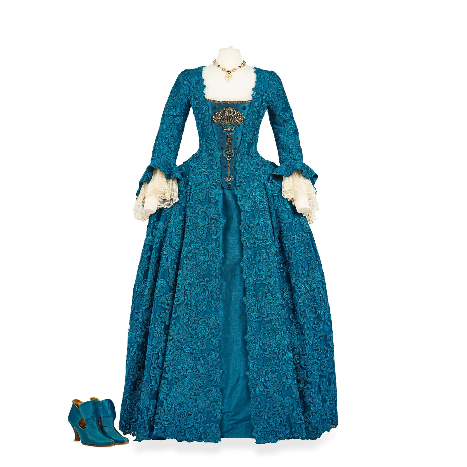 Claire's evening gown, known as 'The Peacock Dress' Season 7, Episode 11, 'A Hundredweight of S... (1 of 1)