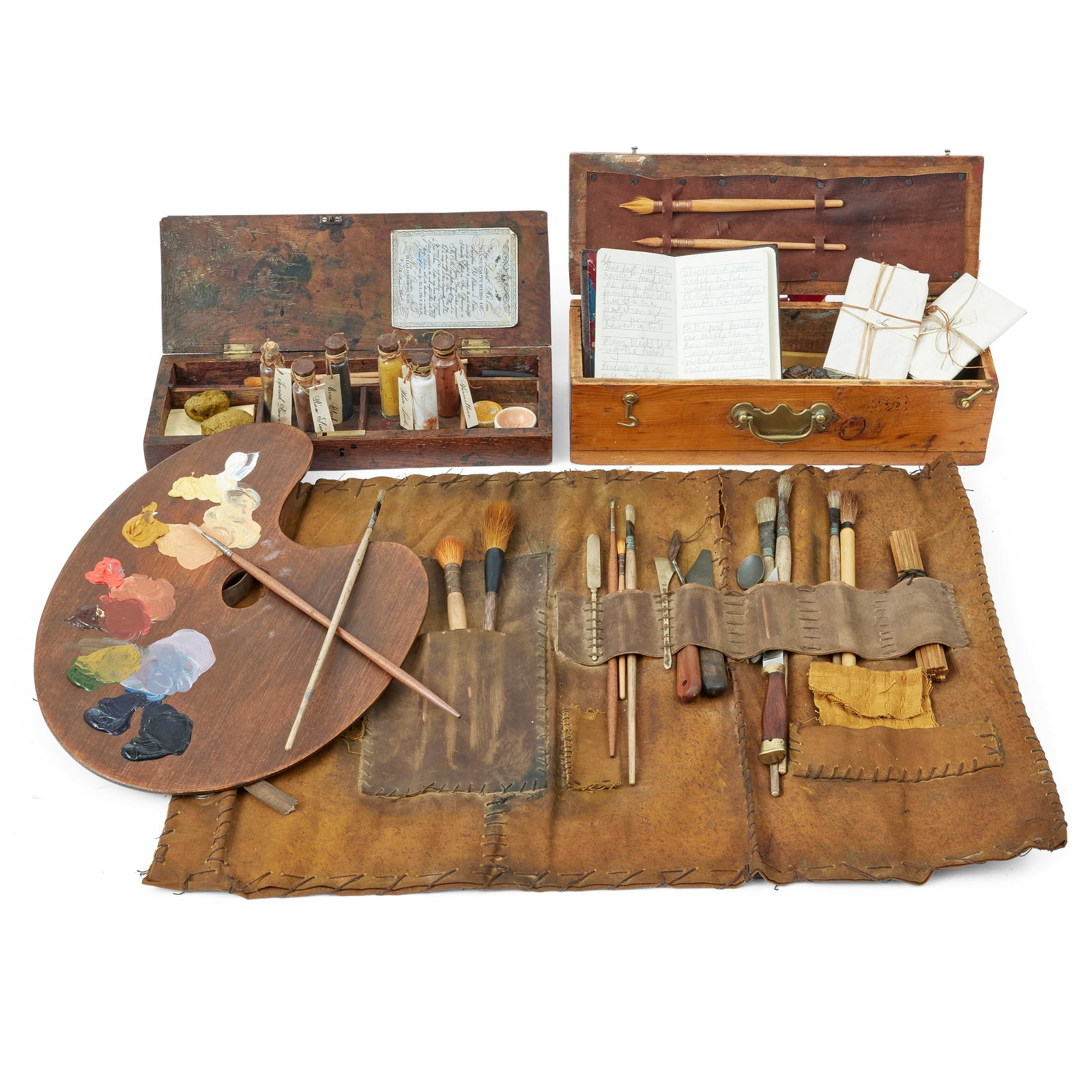 Artist's palette and painting props used by Brianna First seen Season 8, Episode 5, 'Send For Th... (1 of 1)