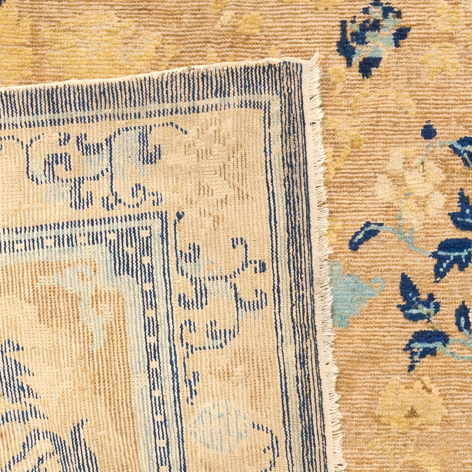 Ningxia Carpet with Guardian Lions China 5 ft. 2 in. x 8 ft. 3 in. - 2