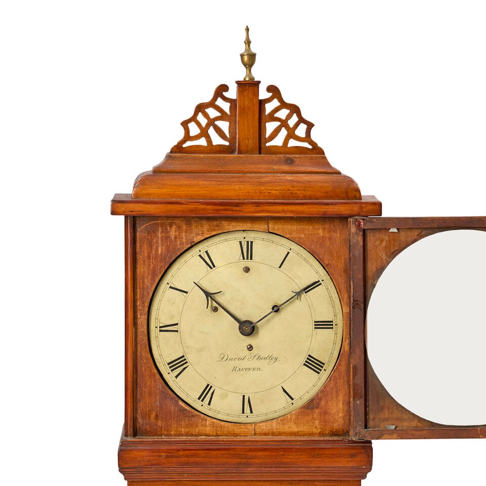 Rare David Studley Pine Shelf Clock signed David Studley (1783 -1873), Hanover, Massachusetts, c... - 3