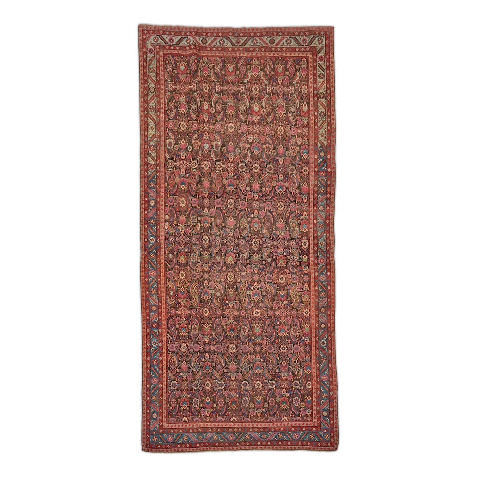 Bakshaish Gallery Carpet 6 ft. 5 in. x 14 ft.: Bakshaish Gallery Carpet c. early 20th century **Saleroom Notice: Special Conditions on the sale of Iranian-origin material: Due to U.S. Federal trade regulations, Bonhams Skinner places certain restr