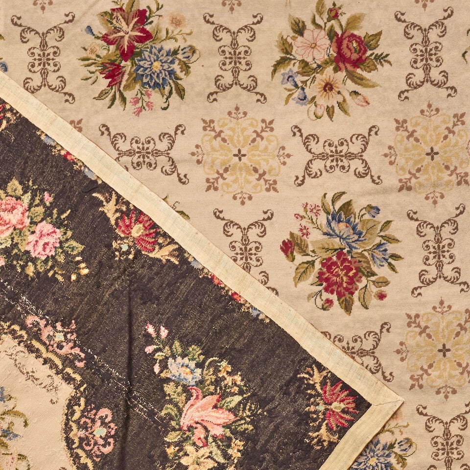 English Needle Point Carpet England 11 ft. 10 in. x 17 ft. 4 in. - 2