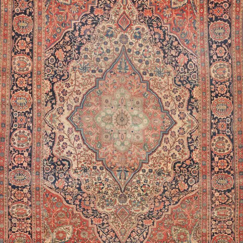 Mohtasham Kashan Carpet 7 ft. 5 in. x 11 ft. - 3