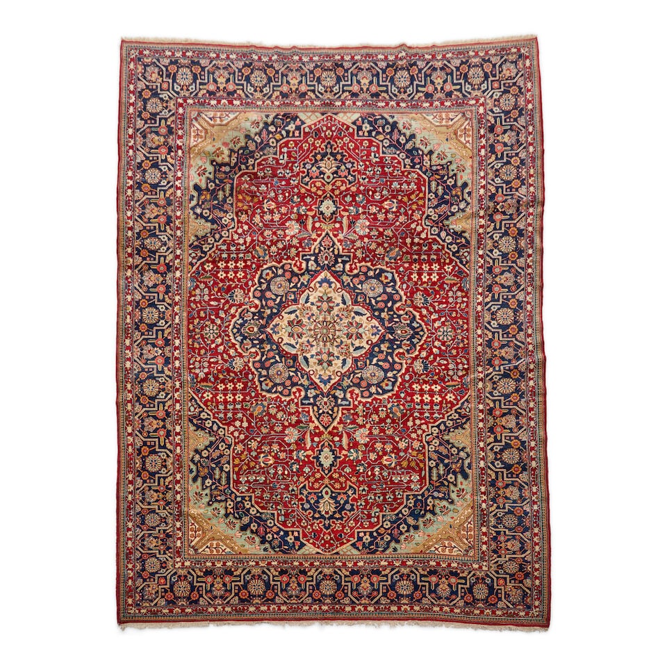 Tabriz Carpet 10 ft. 1 in. x 14 ft.: Tabriz Carpet c. first quarter 20th century **Saleroom Notice: Special Conditions on the sale of Iranian-origin material: Due to U.S. Federal trade regulations, Bonhams Skinner places certain restrict