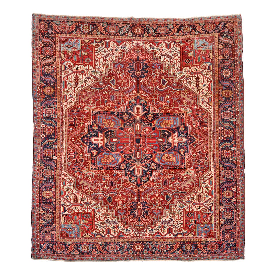 Heriz Carpet 10 ft. 2 in. x 12 ft. 8 in.: Heriz Carpet c. early 20th century **Saleroom Notice: Special Conditions on the sale of Iranian-origin material: Due to U.S. Federal trade regulations, Bonhams Skinner places certain restrictions and 