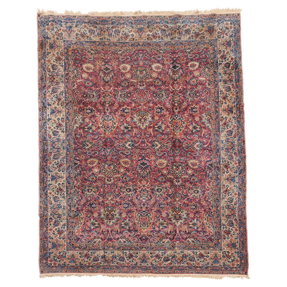 Kerman Carpet 8 ft. 9 in. x 12 ft.: Kerman Carpet c. first half 20th century **Saleroom Notice: Special Conditions on the sale of Iranian-origin material: Due to U.S. Federal trade regulations, Bonhams Skinner places certain restriction