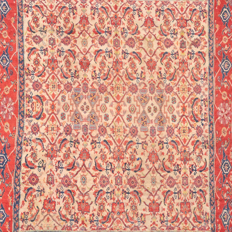 Room Size Cotton Agra Carpet India 8 ft. 9 in. x 10 ft. 8 in. - 3