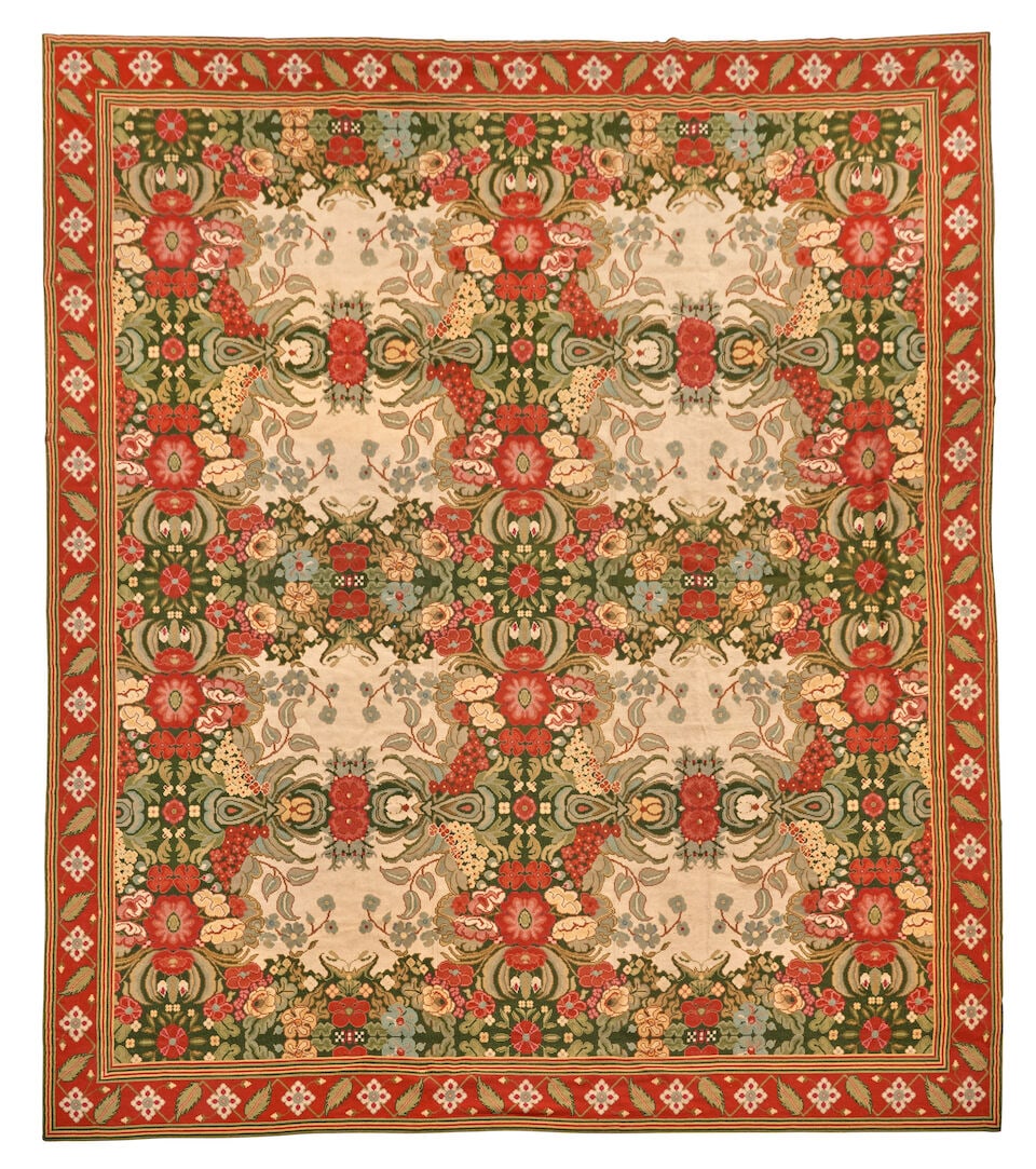 English Needlepoint Carpet England 14 ft. 5 in. x 17 ft. 10 in. (1 of 3)