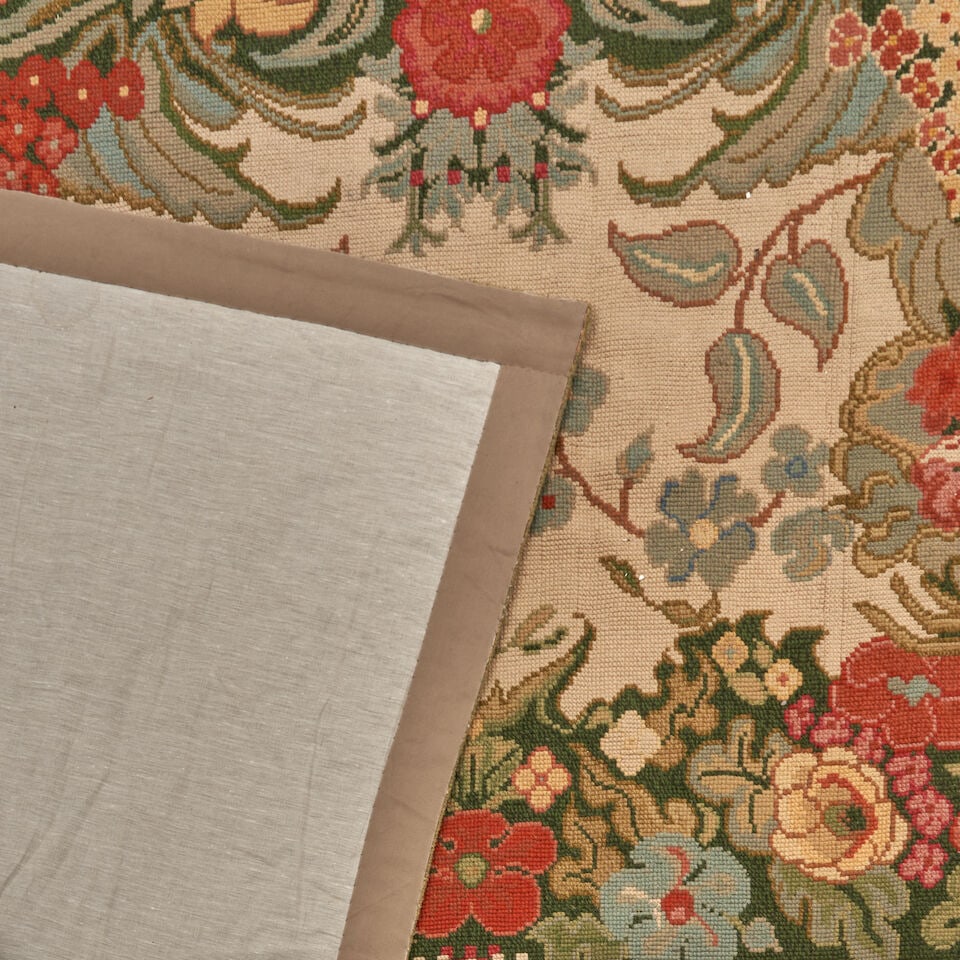 English Needlepoint Carpet England 14 ft. 5 in. x 17 ft. 10 in. - 2