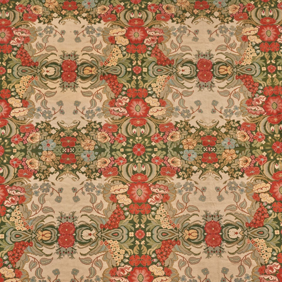 English Needlepoint Carpet England 14 ft. 5 in. x 17 ft. 10 in. - 3