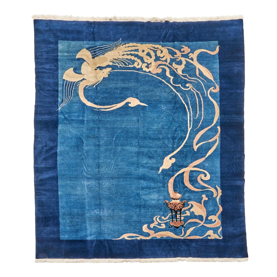 Peking Carpet China 9 ft. x 12 ft.: Peking Carpet China c. 20th century 9 ft. x 12 ft. For further information on this lot please visit Bonhams.com For further information about this lot please visit the lot listing
