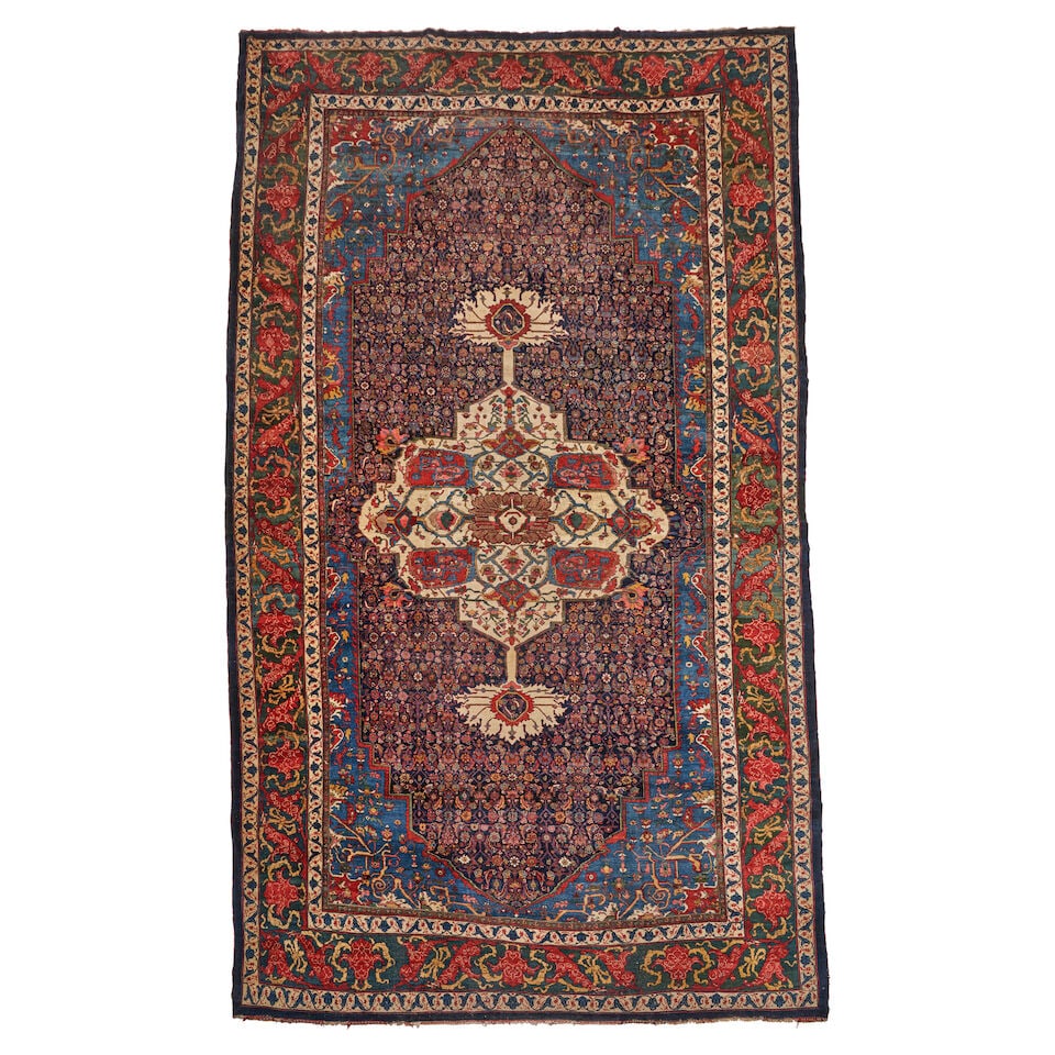 Bidjar Carpet 13 ft. x 22 ft.: Bidjar Carpet c. late 19th century, possibly Garrus. 13 ft. x 22 ft. For further information on this lot please visit Bonhams.com For further information about this lot please visit the lot listing
