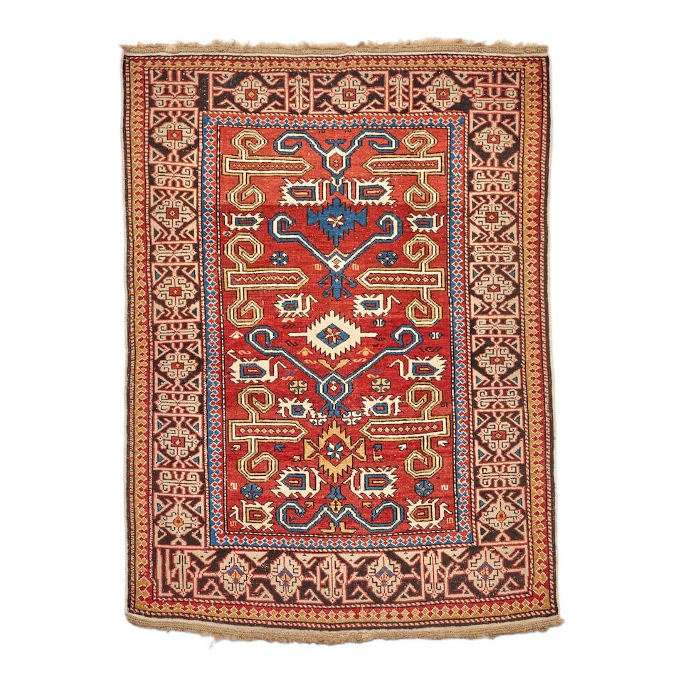 Perepedil Rug Caucasus 3 ft. 2 in. x 4 ft. 4 in.: Perepedil Rug Caucasus c. 1900 3 ft. 2 in. x 4 ft. 4 in. For further information on this lot please visit Bonhams.com For further information about this lot please