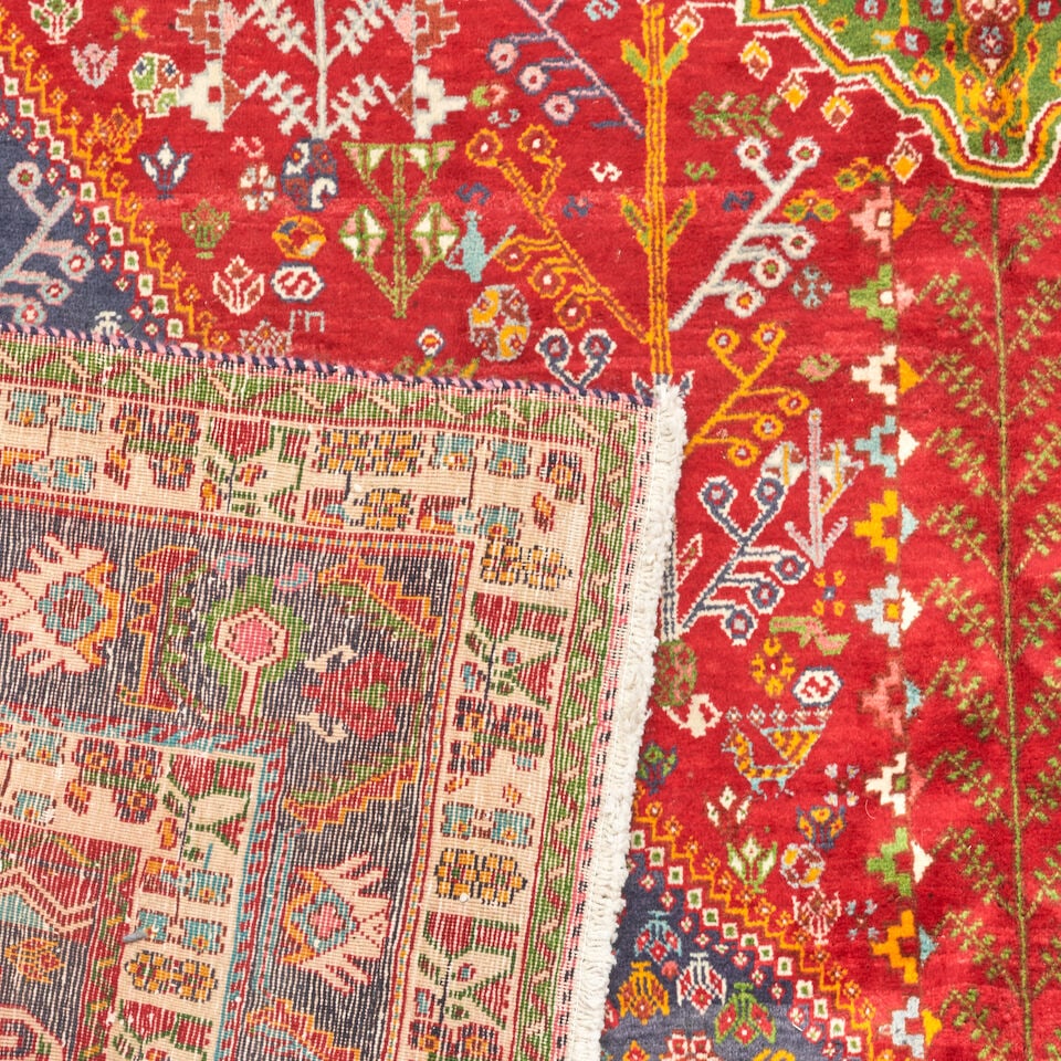 Qashquli Carpet with Green 8 ft. 4 in. x 12 ft. 10 in. - 2