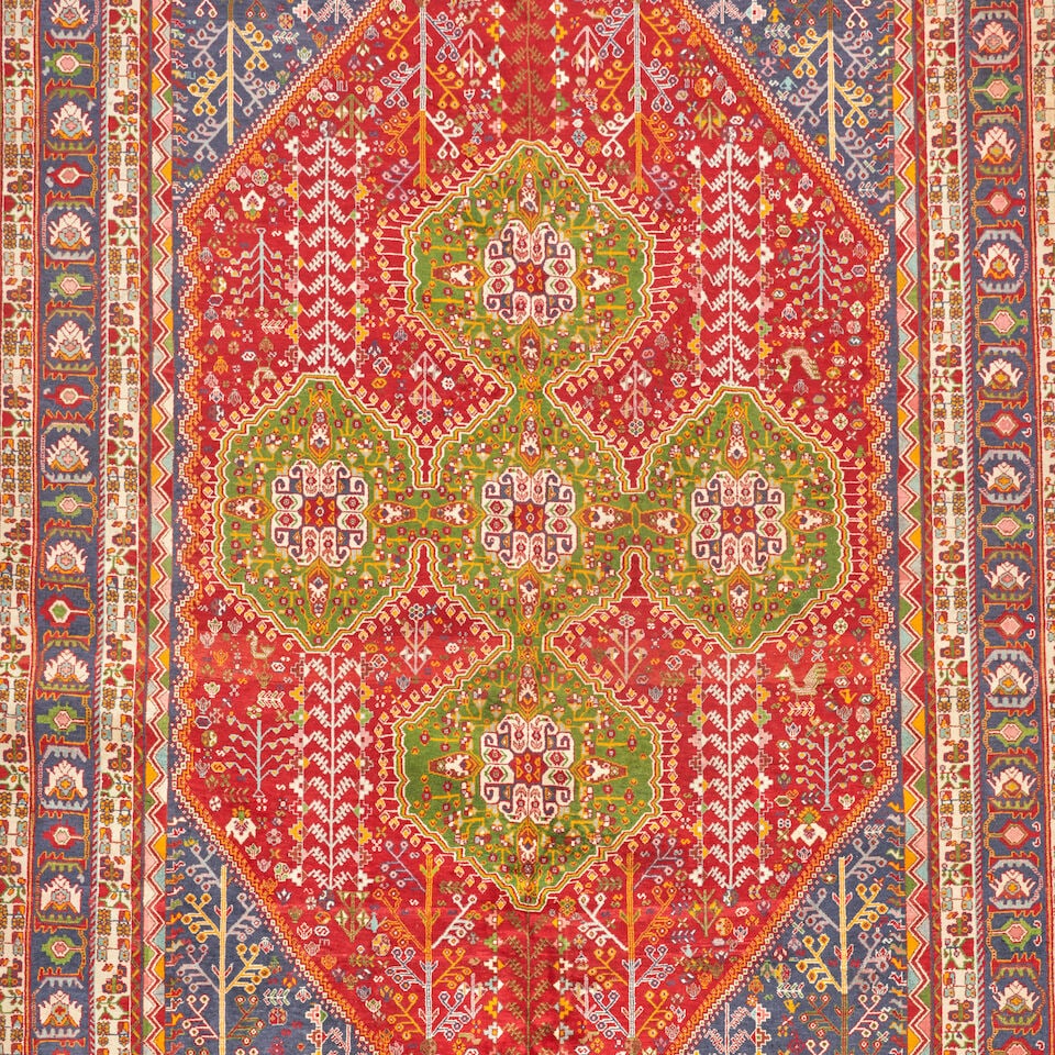 Qashquli Carpet with Green 8 ft. 4 in. x 12 ft. 10 in. - 5