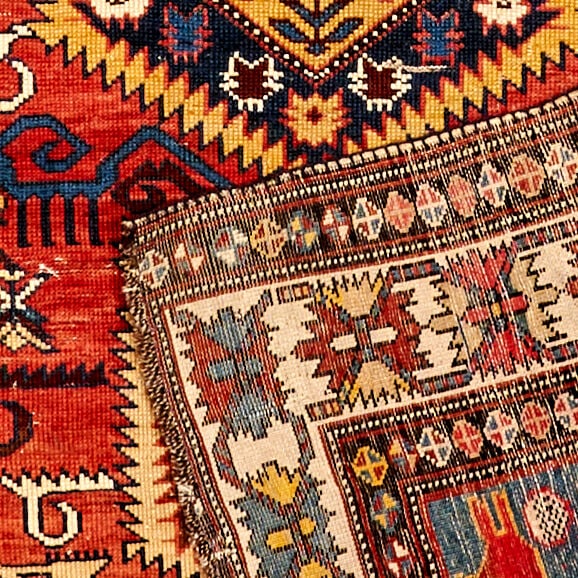 Shirvan Pictorial Rug Caucasus 3 ft. 8 in. x 5 ft. 5 in. - 2