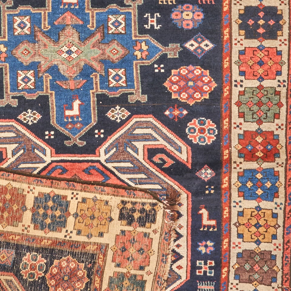 Lenkoran Kazak Rug Caucasus 3 ft. 8 in. x 9 ft. 4 in. - 2