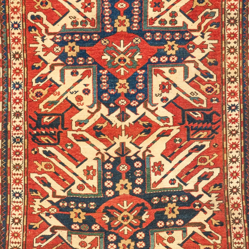 Eagle Kazak Rug Caucasus 4 ft. 4 in. x 7 ft. 2 in. - 3
