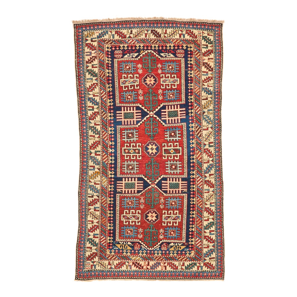 Shirvan Rug Caucasus 3 ft. 9 in. x 5 ft. 11 in.: Shirvan Rug Caucasus c. late 19th century, nice dyes and condition. 3 ft. 9 in. x 5 ft. 11 in. For further information on this lot please visit Bonhams.com For further information about this lot pleas