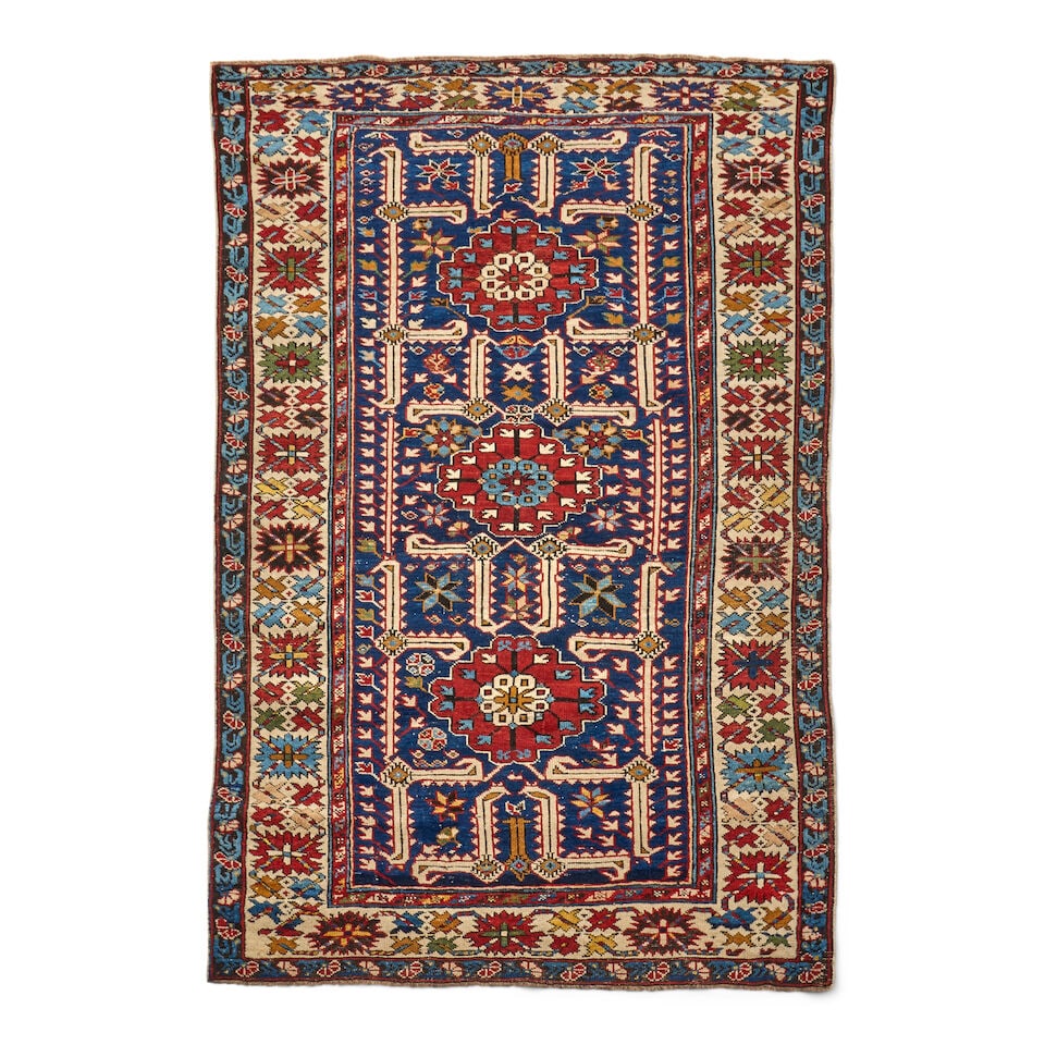 Shirvan Rug Caucasus 3 ft. 7 in. x 5 ft. 8 in.: Shirvan Rug Caucasus c. late 19th century 3 ft. 7 in. x 5 ft. 8 in. For further information on this lot please visit Bonhams.com For further information about this lot please