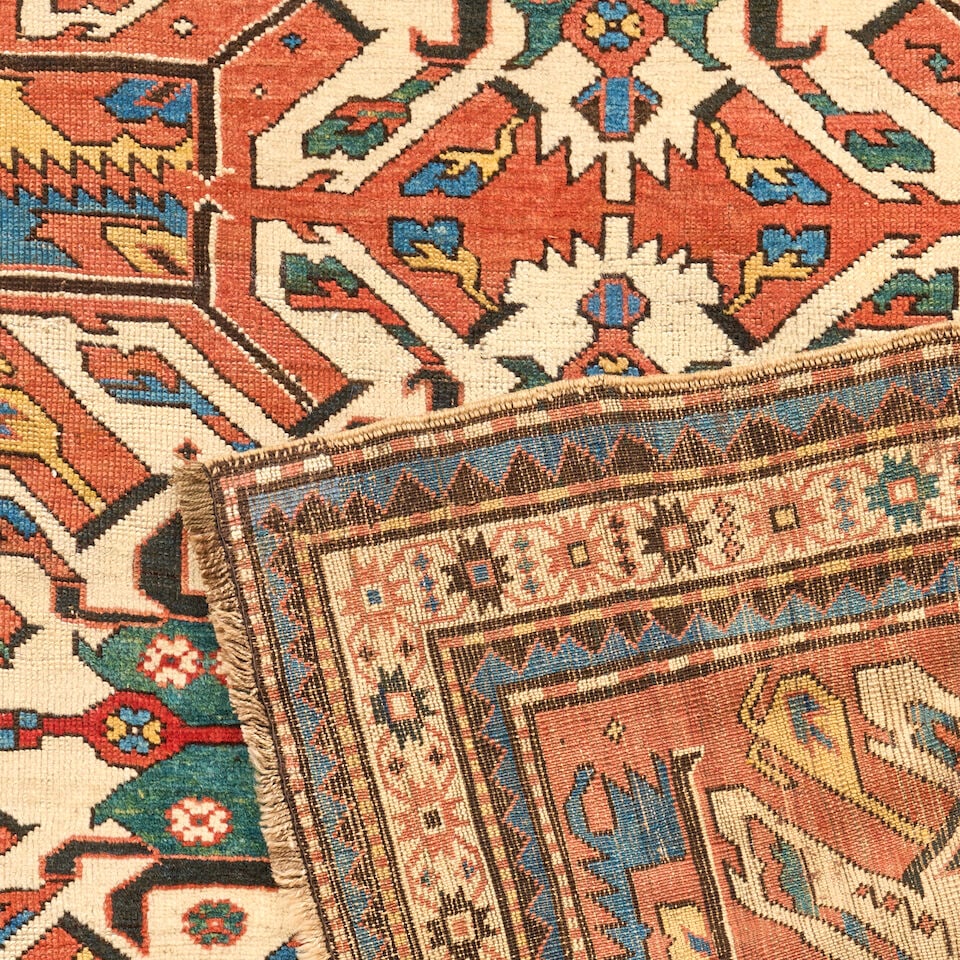 Eagle Kazak Rug Caucasus 4 ft. 4 in. x 8 ft. 1 in. - 2