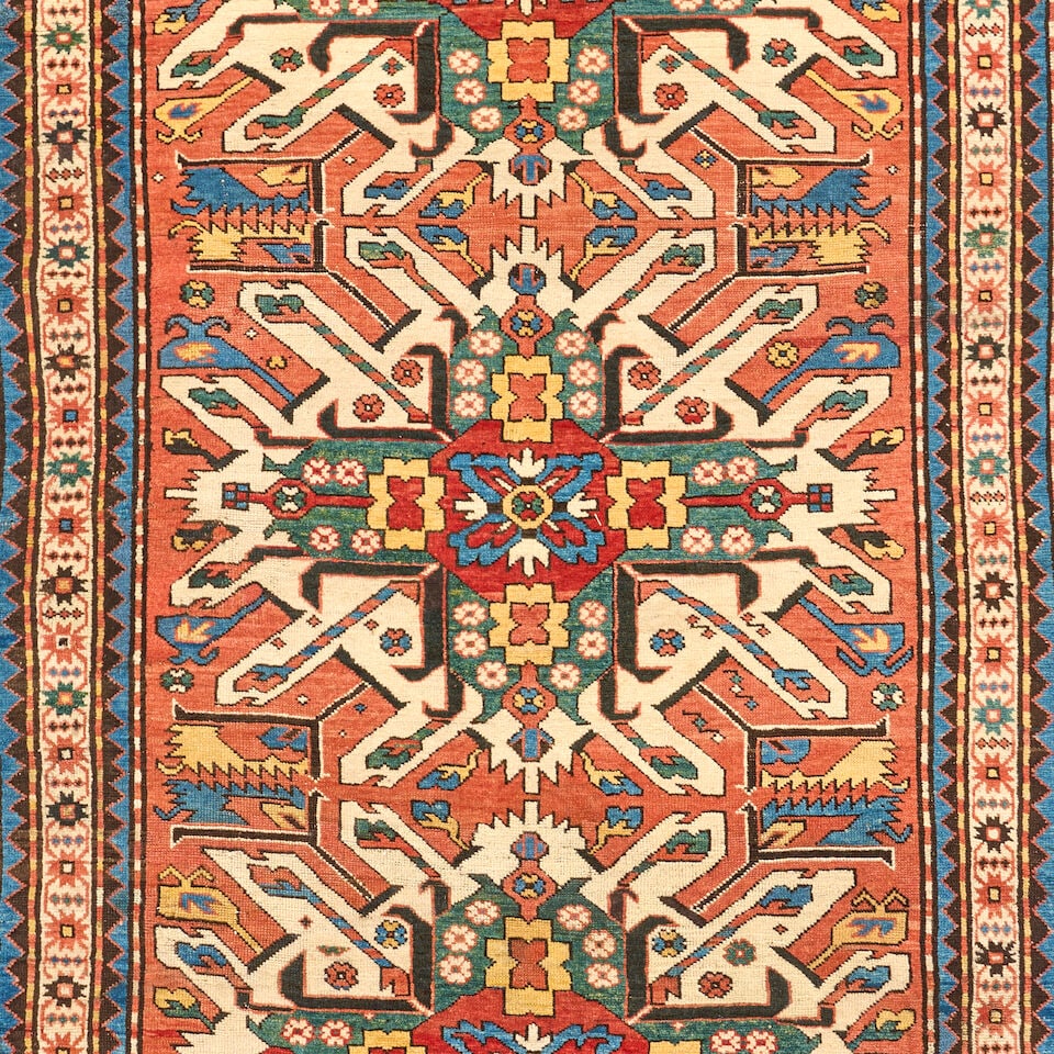 Eagle Kazak Rug Caucasus 4 ft. 4 in. x 8 ft. 1 in. - 3