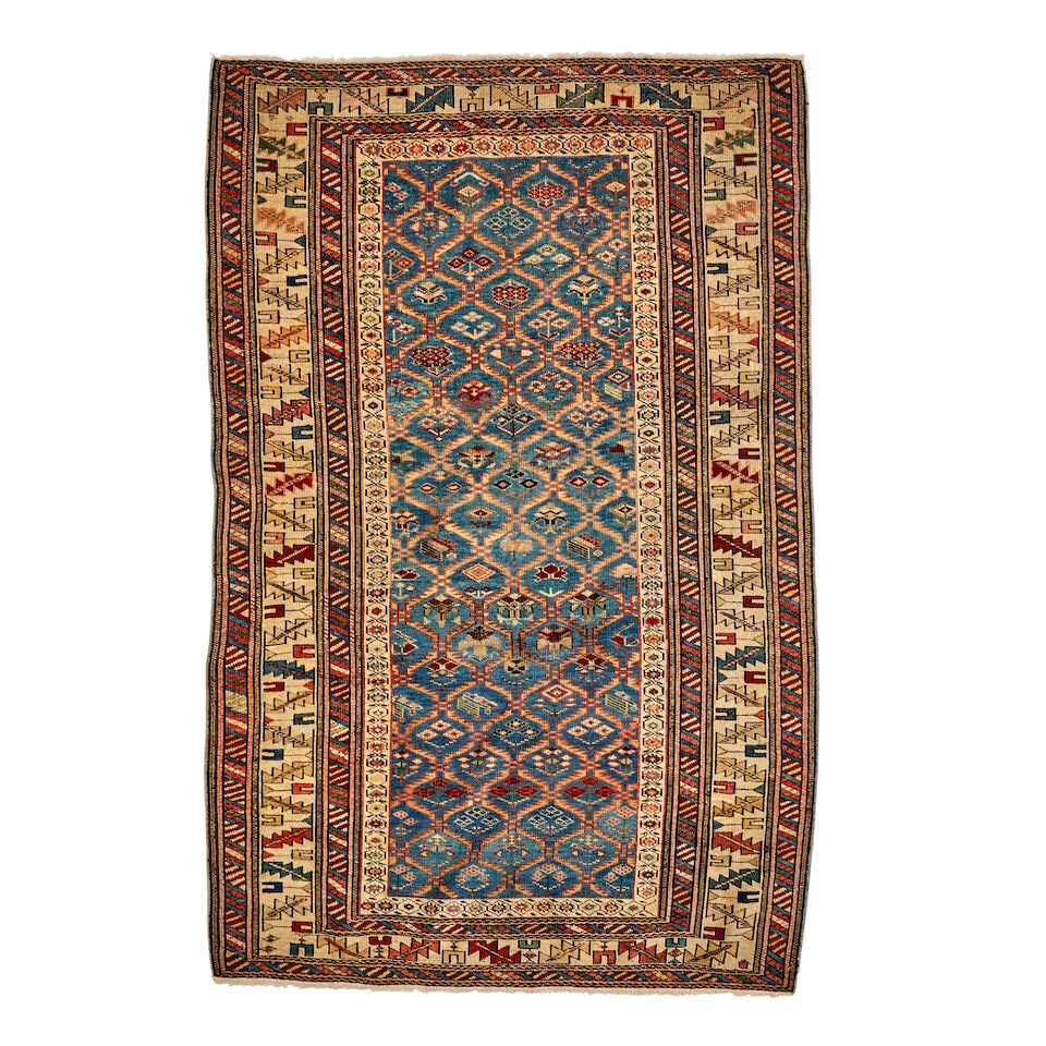 Kuba Rug Caucasus 3 ft. 8 in. x 5 ft. 4 in.: Kuba Rug Caucasus c. late 19th century, a charming Kuba in good condition, light wear, and nice colors. 3 ft. 8 in. x 5 ft. 4 in. For further information on this lot please visit Bonhams.com For furth