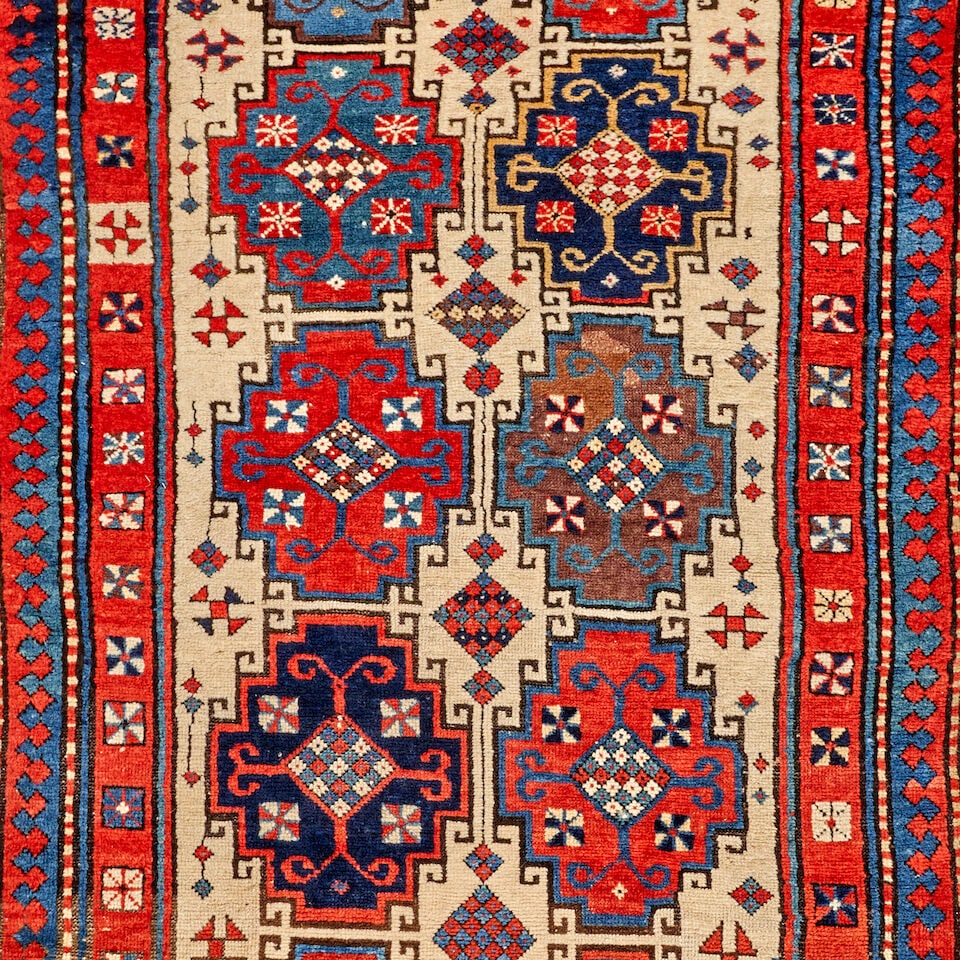 Moghan Kazak Rug Caucasus 4 ft. 1 in. x 9 ft. 9 in. - 3