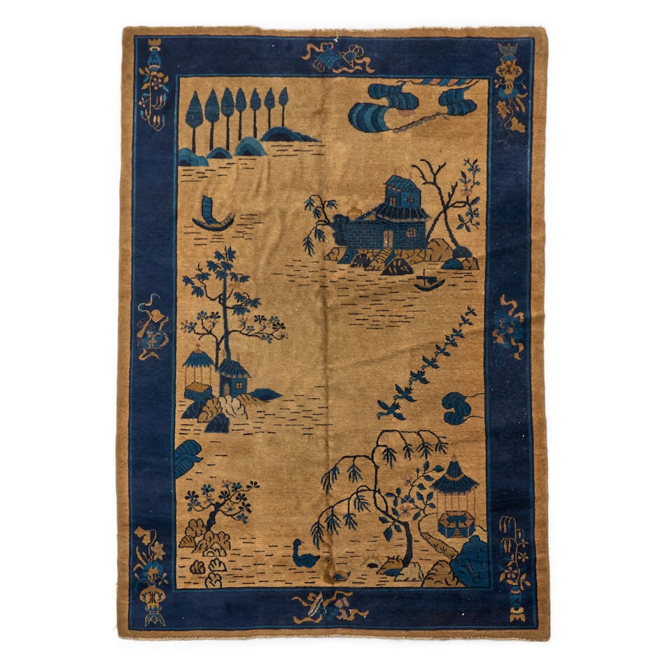 Peking Rug China 6 ft. 3 in. x 9 ft.: Peking Rug China c. early 20th century 6 ft. 3 in. x 9 ft. For further information on this lot please visit Bonhams.com For further information about this lot please