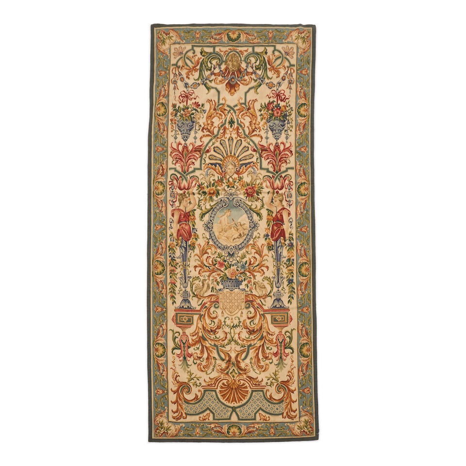 French Tapestry France 4 ft. x 10 ft. 2 in. (1 of 3)
