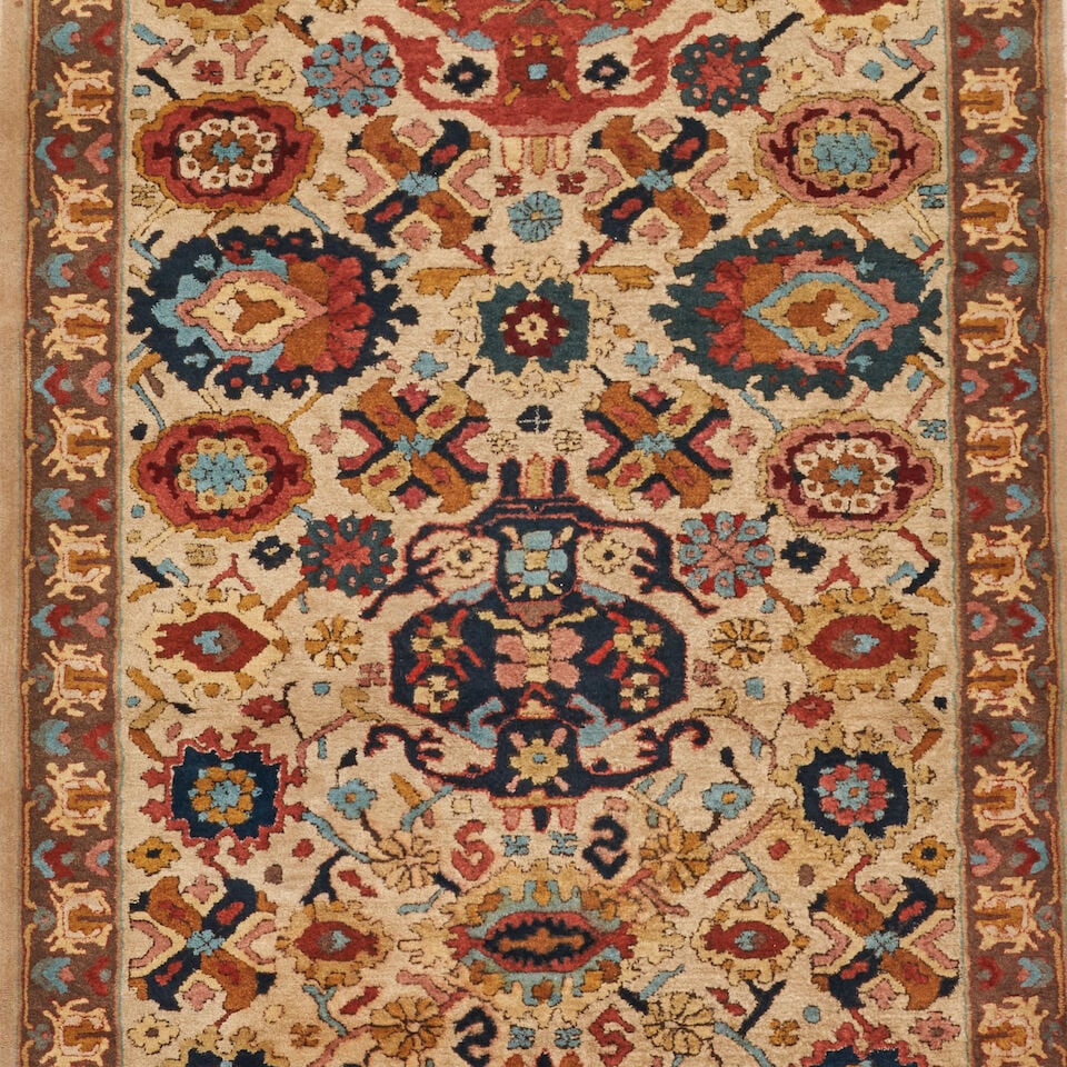 German Hooked Runner Germany 3 ft. 9 in. x 14 ft. 6 in. - 3