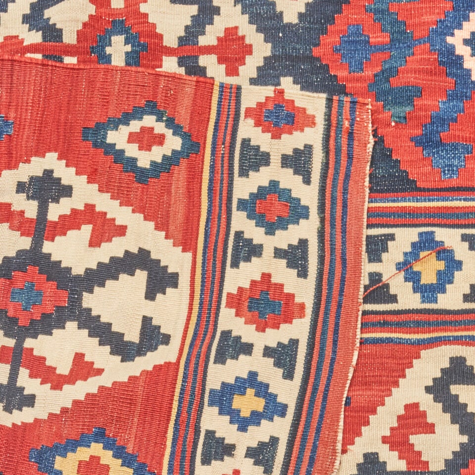 Kazak Kilim Caucasus 5 ft. 6 in. x 10 ft. 4 in. - 2