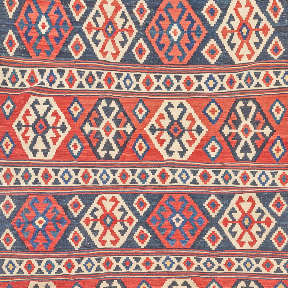Kazak Kilim Caucasus 5 ft. 6 in. x 10 ft. 4 in. - 3