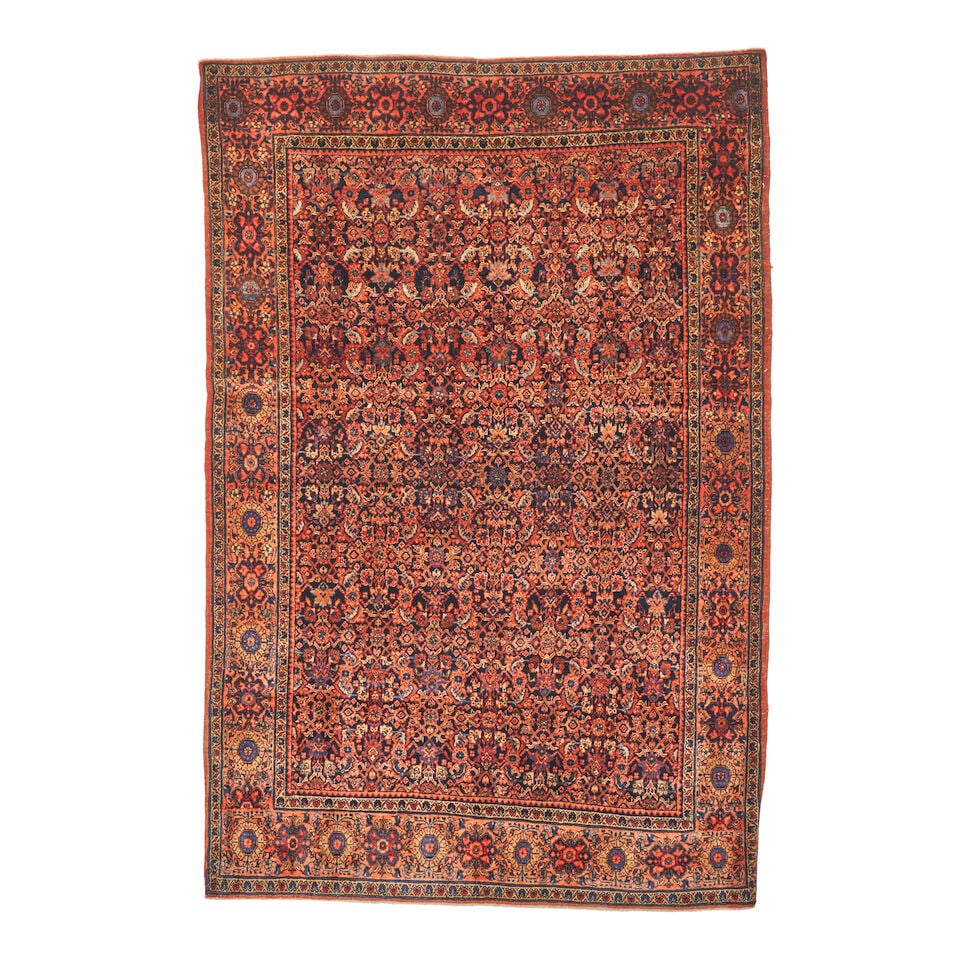 Feraghan Rug 4 ft. 4 in. x 6 ft. 6 in.: Feraghan Rug c. 1900, nice pile and very good condition **Saleroom Notice: Special Conditions on the sale of Iranian-origin material: Due to U.S. Federal trade regulations, Bonhams Skinner places cert
