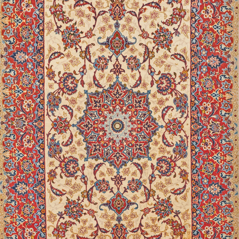 Signed Isphahan Rug by Akbaroff 3 ft. 4 in. x 5 ft. 7 in. - 3