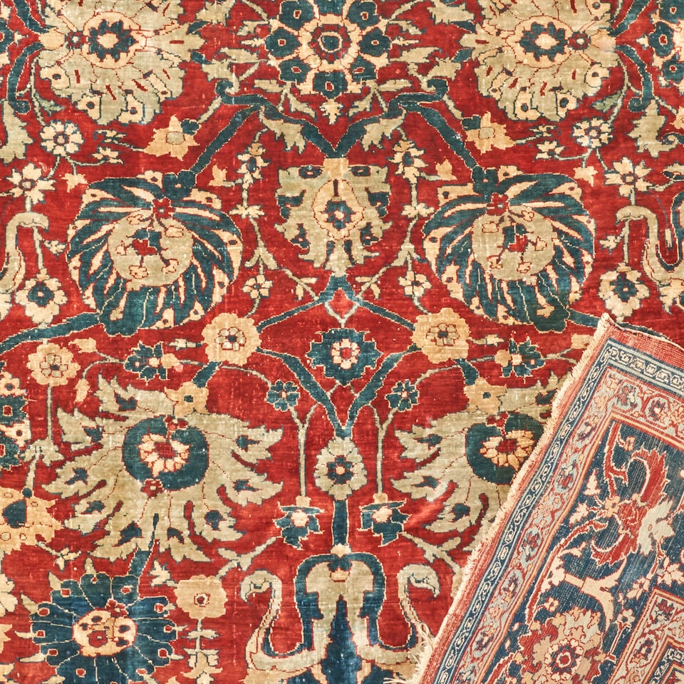 Silk Tabriz Rug 4 ft. 7 in. x 6 ft. 2 in. - 2