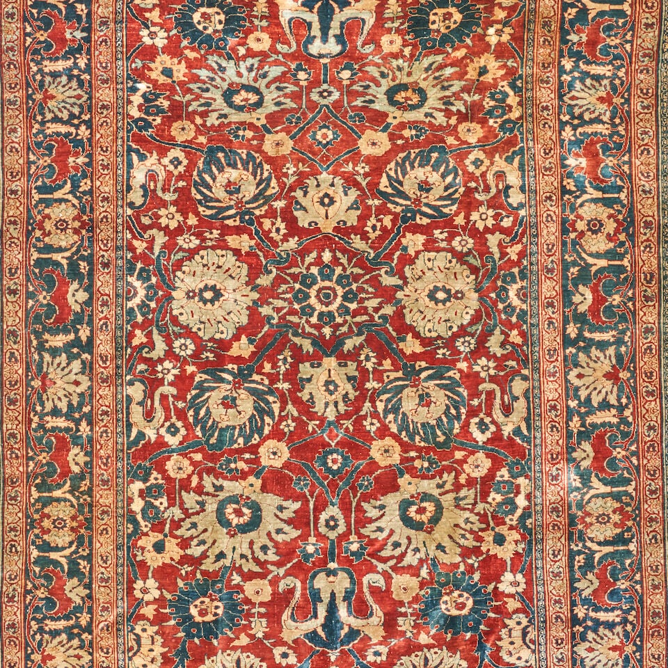 Silk Tabriz Rug 4 ft. 7 in. x 6 ft. 2 in. - 3