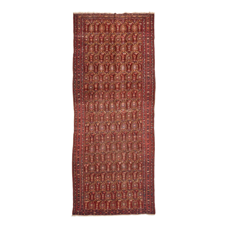 Northwest Persian Long Rug 4 ft. 9 in. x 12 ft. 5 in.: Northwest Persian Long Rug c. 1900 **Saleroom Notice: Special Conditions on the sale of Iranian-origin material: Due to U.S. Federal trade regulations, Bonhams Skinner places certain restrictions and 