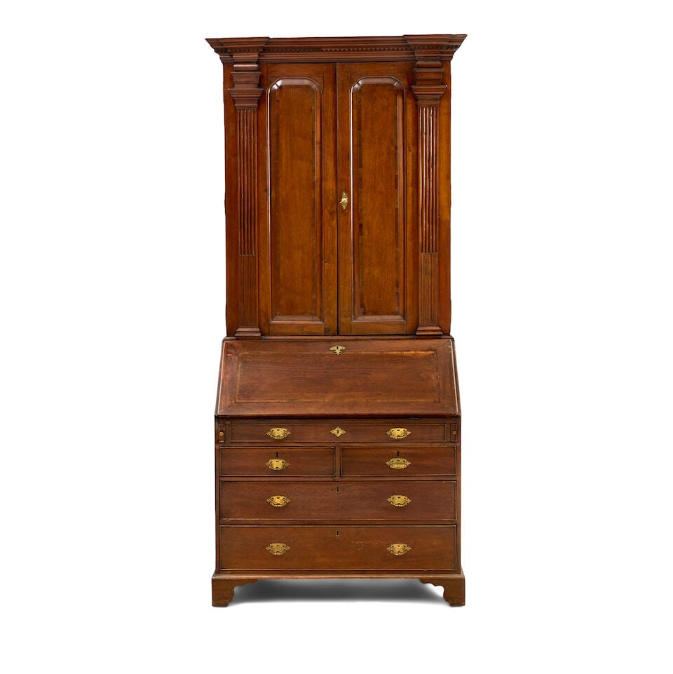 Chippendale Walnut and Oak Secretary Bookcase England, from a Virginia estate, c. 1750 (1 of 10)