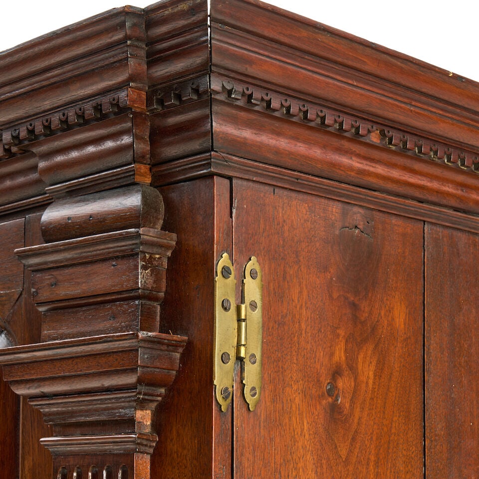 Chippendale Walnut and Oak Secretary Bookcase England, from a Virginia estate, c. 1750 - 2