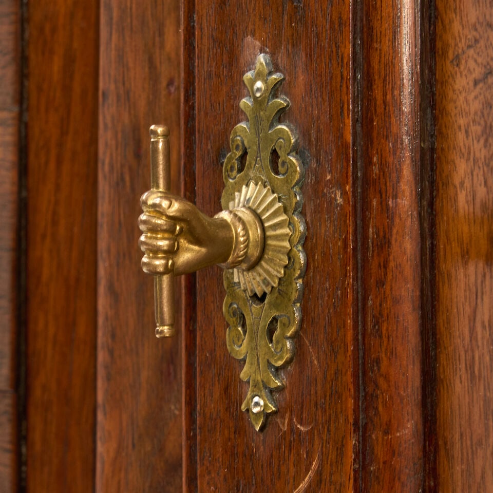 Chippendale Walnut and Oak Secretary Bookcase England, from a Virginia estate, c. 1750 - 4