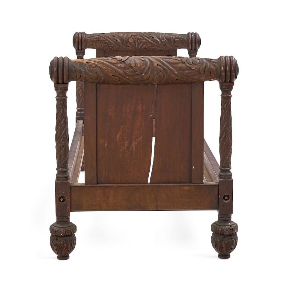 Classical Carved Mahogany Daybed possibly Philadelphia, Pennsylvania, c. 1825 - 2
