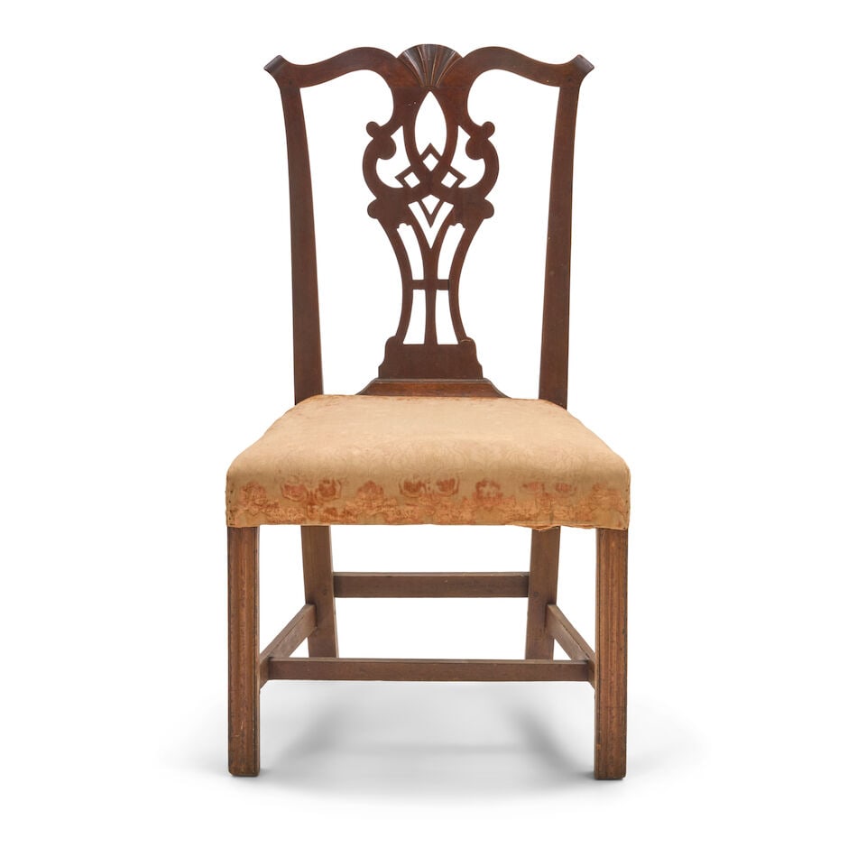 Chippendale Carved Mahogany Side Chair Rhode Island, c. 1765-80 (1 of 3)
