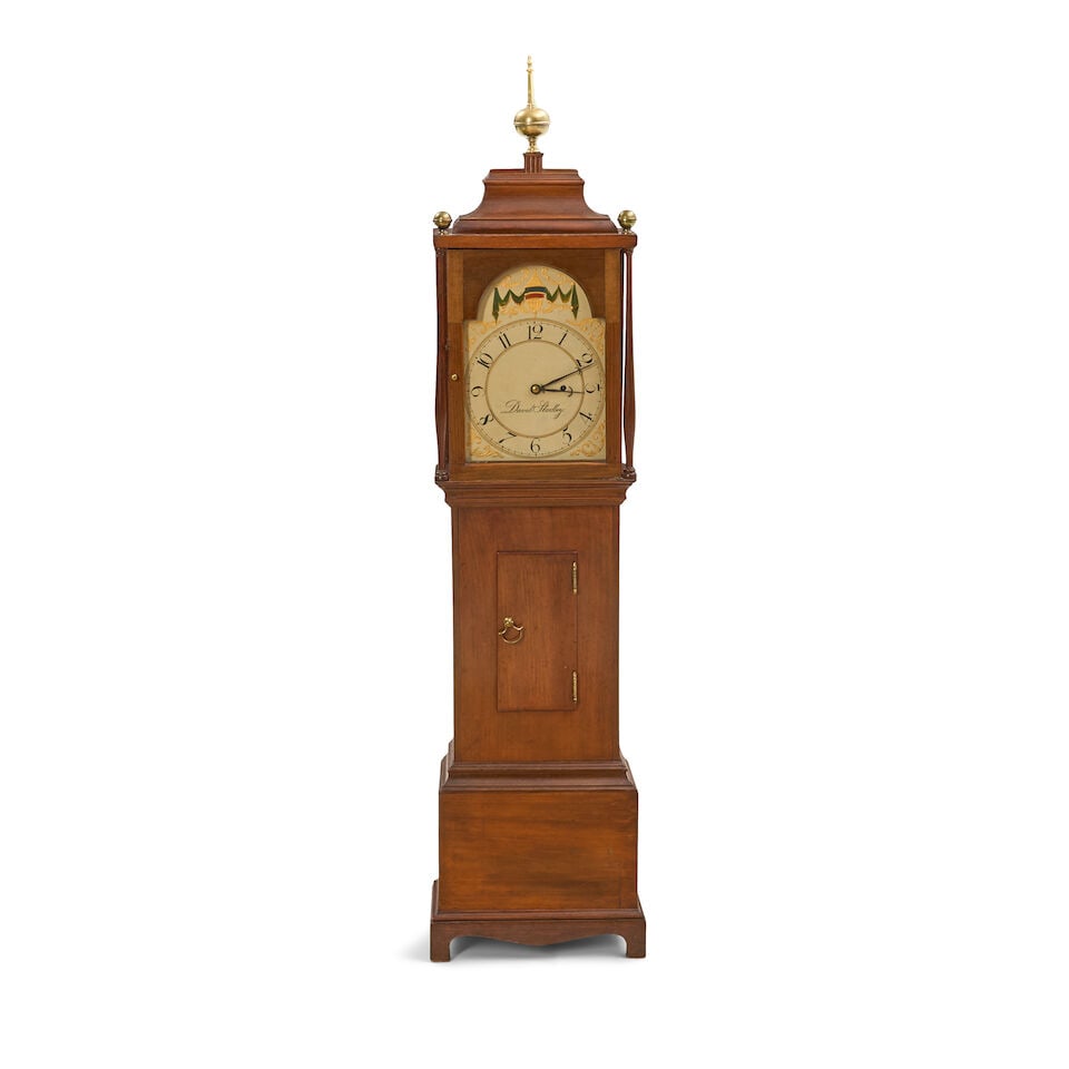 Rare David Studley Dwarf Case Clock David Studley (1783-1873), Hanover, Massachusetts, c. 1810-1820 (1 of 2)
