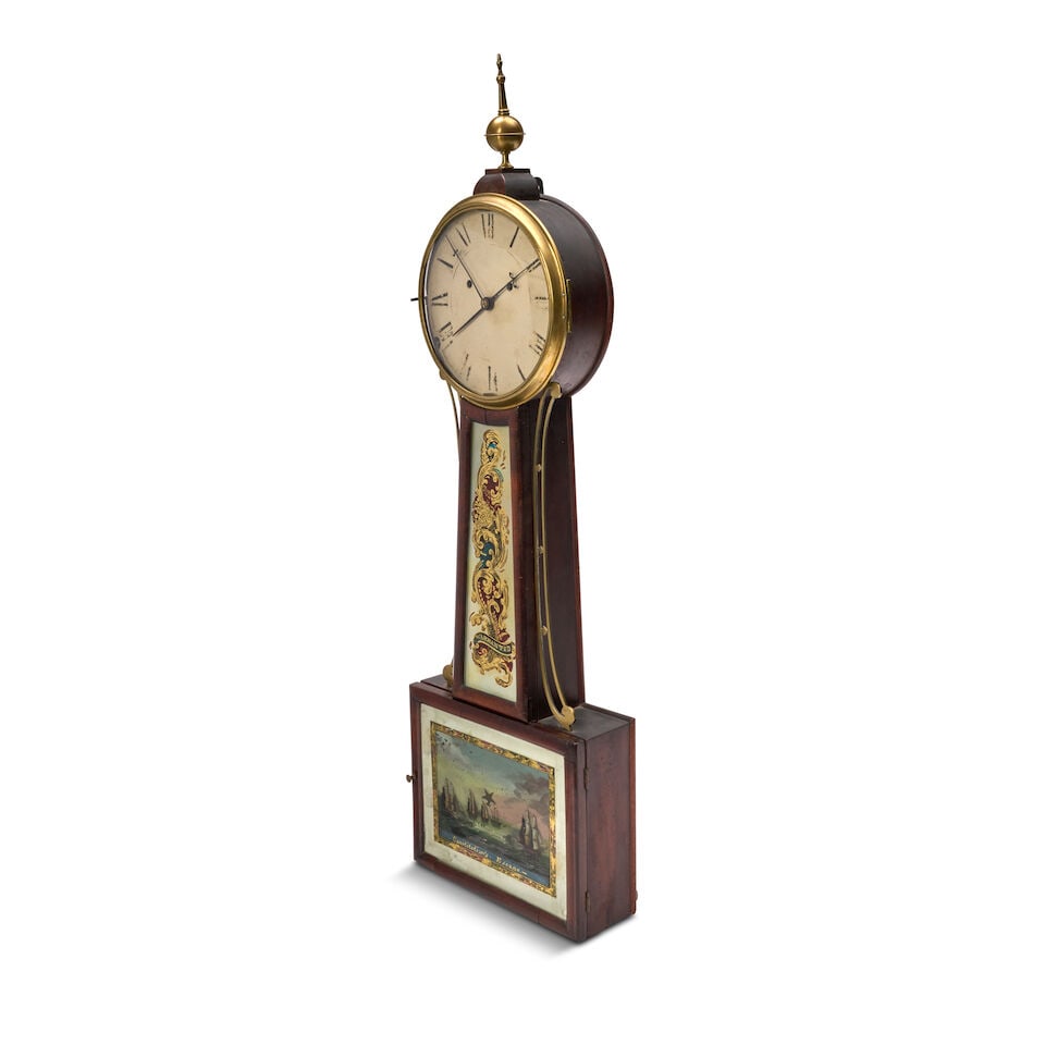 Concealed Bell Alarm Wall Clock Boston, Massachusetts, c. 1815 - 3
