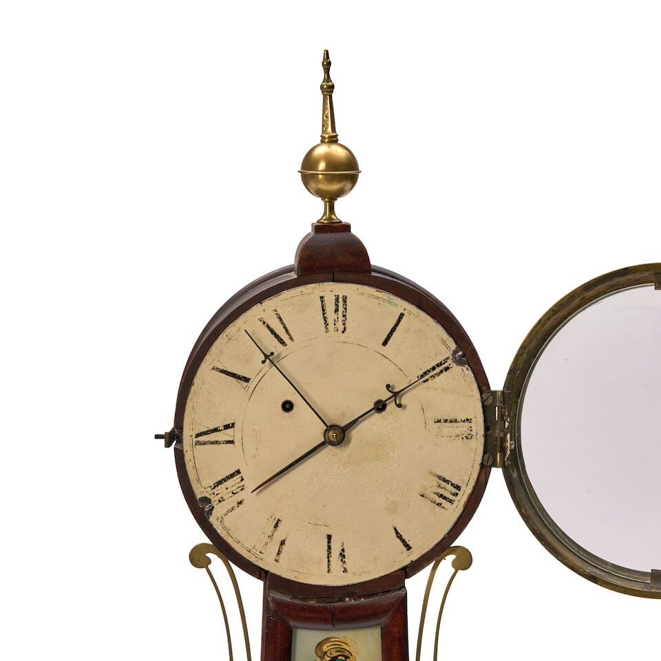 Concealed Bell Alarm Wall Clock Boston, Massachusetts, c. 1815 - 4
