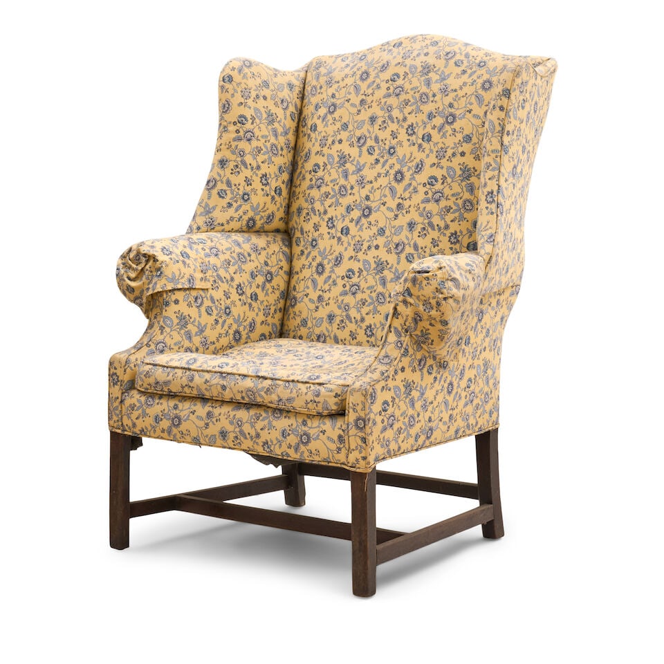 Chippendale Upholstered Hardwood Easy Chair New England, c. 1800 and later - 2